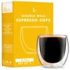 Kitchables Espresso Shot Glass, Durable Double Walled Espresso Cups, Clear Shot Glasses for Coffee Shots, Espresso Cups Set of 4, 2.7oz Tasas Transparente Para Café Bonitas 2.7oz Pack of 4 56 71TggIkbbCL