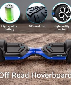 MAGIC HOVER Hoverboard for Kids Teenagers Adults, Self Balancing Scooter with Music Speaker App, 6.5 Inch Swift with Flashed Wheel Smart, UL2272 Certificated 2-blue 7 71TgmhrVGyL