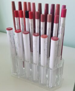 byAlegory Acrylic Eye Liner / Lip Liner Organizer & Beauty Makeup Holder | 26 Space Makeup Pencil Organization Container Storage - Clear 43 71Tgufns2L
