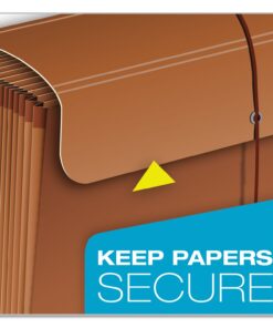 Pendaflex Heavy Duty Expanding File with Extra-Thick Cover, Tyvek Reinforced Edges, 21 Pockets, A–Z Tabs, Elastic Cord Closure, Letter Size (R117ALHD),Brown 1 Unit 17 71ThrExqmHL