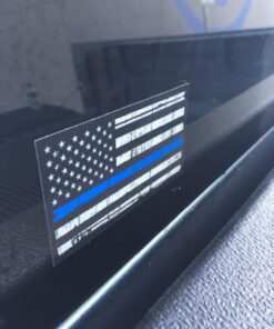 Tattered 3M Reflective Thin Blue Line 3.5 X 2 Decal Sticker United States Us Flag Tactical Police Law Enforcement 17 71ThsrTKmJL