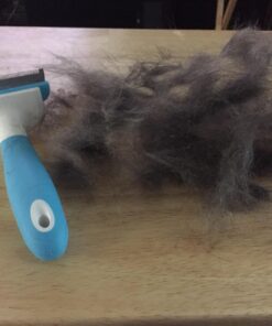 Paws & Pals Dog Brush - Gentle Soft Hair Rake Trimming Comb - Best for Shedding Dogs-Cats, Thick Long Short Haired Pet, Coat Grooming & Cat Hair Fur Removal - Self Cleaning - Deshedding Supplies 43 71TiKV tcL