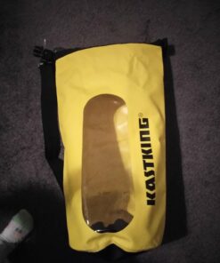 KastKing Dry Bags,100% Waterproof Storage Bags,Military Grade Construction for Swimming,Kayaking,Boating,Hiking,Camping,Fishing, Biking,Skiing A:clear Window Dry Bag-yellow-10l 34 71TiW5hZwuL
