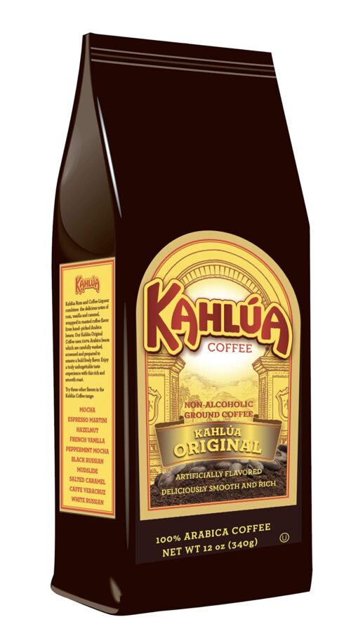 White House Coffee Kahlua Gourmet Ground Coffee, Original, Kahlua Original, Vanilla , 12 oz 12 Ounce (Pack of 1)