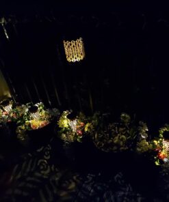 HOMEIMPRO Moon Solar Garden Lights Outdoor Stakes, Waterproof Crackle Glass Metal Decorative Lights for Lawn, Patio Accessories, Yard Decor, Christmas Gift (Bronze) 43 71TizlScVaL