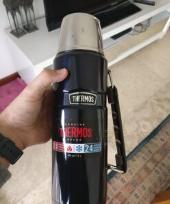 THERMOS Stainless King Vacuum-Insulated Beverage Bottle, 40 Ounce, Blue 46 71Tj2GsK3OL