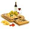 Bambüsi Charcuterie Boards Gift Set - Elegant Gifts for Women - Bamboo Cheese Board Set with Serving Utensils - House Warming Gifts New Home, Wedding Gifts, Kitchen Gadget & Wine Gifts