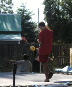 Park & Sun Sports Permanent Outdoor Tetherball Set with Accessories 2-Piece Pole 19 71Tl2yu76tL