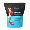 LEGION Whey+ Whey Isolate Protein Powder from Grass Fed Cows - Low Carb, Low Calorie, Non-GMO, Lactose Free, Gluten Free, Sugar Free, All Natural Whey Protein Isolate, 5 Pounds (Strawberry Banana) 82 Servings (Pack of 1) Strawberry Banana 14 71Tl5nR0aQL