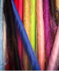 MDS Pack of 15 Yards Long Bridal Solid Sheer Organza Fabric Bolt for Wedding Dress, Fashion, Crafts, Decorations, Backdrop, Christmas Craft Supplies, Silky Shiny Organza Fabrics 44” Wide- White 15 YARD 8 71Tmgszk1JL