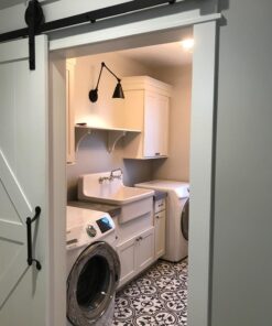 Large Rustic 14" Iron Pull Bar Door Handle Premium with Hardware 14 71TnTXWBCQL