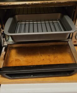 Ecolution EIOGY-1204 Toaster Oven Bakeware 4Piece Set | Nonstick Heavy Duty Carbon Steel,Gray Gray 39 71TndeZzP6L