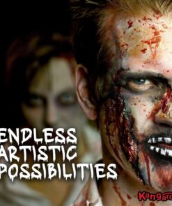 KANGAROO Liquid Latex Makeup - Face and Body SFX Makeup, Halloween Makeup, Zombie Makeup, Fake Scar, Fake Wound, Fake Injury Makeup Movie Special Effects,16 Oz Pint Professional Grade 31 71Tnsp7XB9L