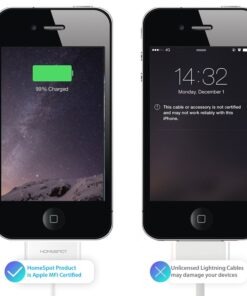 HomeSpot 8 inches (20 Centimeters) 30 Pin Compatible USB Cable, Compatible with iPhone 4, iPhone 4S, iPad 1/2/3, iPod Touch, iPod Nano, 8 inch/20 cm (Black) 1 Pack 11 71ToLj6HaLL