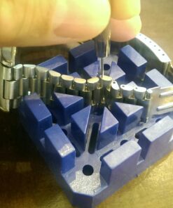 SE JT6218 5-Piece Watch Band Link Remover Kit - Includes Dual Head Hammer, Band Holder, Pin Punches (0.8, 0.9, 1.0mm) for DIY Watch Adjustments and Repairs 32 71ToV 1DcaL