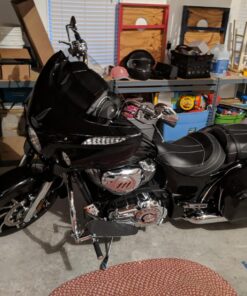 XYZCTEM All Season Black Waterproof Sun Motorcycle Cover,Fits up to 116" Motors (XXX Large & Lockholes) 116" Black & Silver 36 71ToVoRB6vL 3