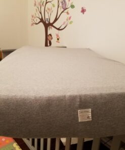 Burt's Bees Baby - Fitted Crib Sheet, Solid Color, 100% Organic Cotton Crib Sheet for Standard Crib and Toddler Mattresses (Heather Grey) , 28x52 Inch (Pack of 1) Heather Grey 29 71TpfXBxqL