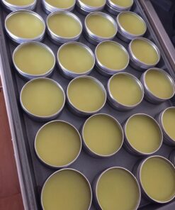 JOYWENG 24 Pack (2 Oz/60ml) Screw Top Round Aluminum Tin Cans, Metal Tin Storage Jar Containers with Screw Cap for Lip Balm, Cosmetic, Candles, Salve, Make Up, Eye Shadow, Powder, Tea 36 71Tpn81gKjL