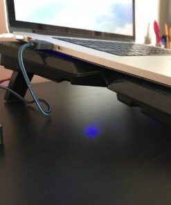 Tree New Bee High Performance Gaming Laptop Cooling Pad for 15.6-17-Inch Laptops with (4 Fans) Four 120mm Fans at 1200 RPM, Black (TNB-K0025) K25 with 4 Fans 66 71TqBaStQQL