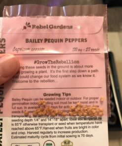 Hot Pepper Seeds - Organic Heirloom Chili Seed Variety Pack for Planting - Cayenne, Jalapeno, Habanero, Poblano, and More 43 71TqI6Em63L