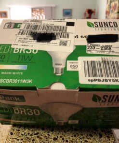 Sunco 6 Pack BR30 Light Bulb LED Indoor Flood Lights 3000K Warm White 850 Lumens E26 Base, 25,000 Lifetime Hours, Interior Dimmable Recessed Can Light, 11W Equivalent 65W 34 71TqrVpKHPL 1
