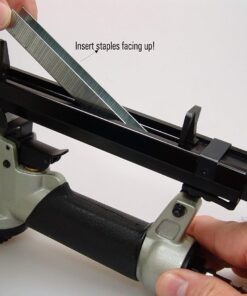 FPC (Surebonder) 9600B 9600A Pneumatic Heavy Duty Standard T50 Type Stapler with Case (air compressor needed not included) Black and Green 29 71Tqso5p L