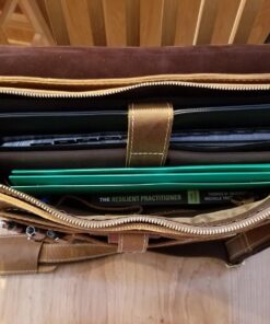 16" Messenger Bag For Men Genuine Leather Vintage Satchel Briefcases RFID Protection Computer Laptop Bag Hunter 42 71TsMi0lLxL