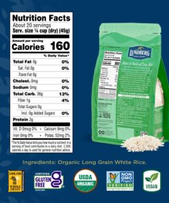 Alternative view of Lundberg Family Farms - Organic White Long Grain Rice, Subtle Flavor, Remains Separate When Cooked, Pantry Staple, Bulk Rice, Gluten-Free, Non-GMO, USDA Certified Organic, Vegan (32 oz, 6-Pack) 32 Ounce (Pack of 6)