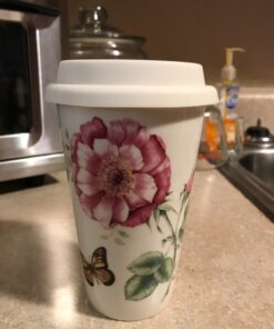 Lenox 837583 Butterfly Meadow Thermal Travel Mug, Multicolor, 1 Count (Pack of 1) 38 71TsnRMqtdL