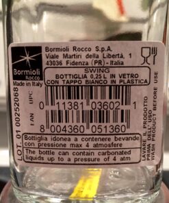 Bormioli Rocco Glass 8.5 Ounce Swing Top Bottle, Set of 4 4 Count (Pack of 1) 16 71TsrsVz1KL