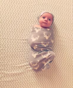 Ziggy Baby Muslin Baby Swaddle Blankets - 3 Pack - Gender Neutral for Boys and Girls - Chevron, Arrow, Cross, Grey/White (47x47) Grey-white 42 71TssZGD3TL