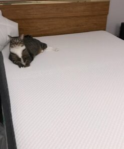 GhostBed Classic 11 Inch Cool Gel Memory Foam & Latex Mattress - Medium-Firm Feel, Made in The USA, Queen Mattress Only 44 71TtHN7eLTL