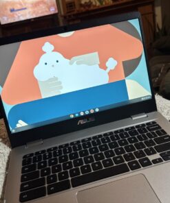ASUS C424MA-AS48F Chromebook C424, 14.0" 180 Degree FHD NanoEdge Display, Intel Dual Core Celeron Processor, 4GB LPDDR4 RAM, 128GB Storage, Silver Color, C424MA-AS48F Celeron | 4GB | 128GB 19 71TtsMHW6HL