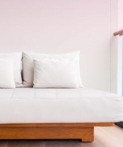 MAXI Full Mattress Pad Topper Fitted | Down Alternative Mattress Cover, 100% Cotton Top, 300 TC Quilted | Highly Breathable, Full Coverage Bed Mattress Pad | Full Size (54x75) Stretches to 16” White 10 71TuCAoDW L