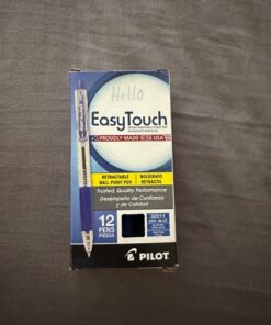 PILOT EasyTouch Refillable & Retractable Ballpoint Pens, Fine Point, Blue Ink, 12-Pack (32211) 19 71TuUH NZUL