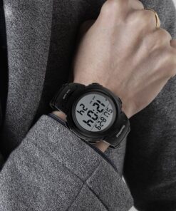 Readeel Men's Watches RE-1068 Rubber Band Digital Watch EL Backlight Outdoor Sport Watch Multifunction Watch For Men, Green 13 71TvtVqz0KL