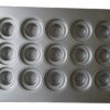 Commercial Bakeware Large Crown Muffin Pan, 15-Cup