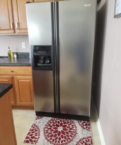 EZ FAUX DECOR Peel & Stick Faux Stainless Steel | Refrigerator Wrap | Cover for Dishwashers & Appliances | Self Adhesive Stainless Contact Vinyl Paper 36 in x 144 in (12ft) 60 71Tw7qR9kL