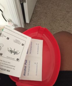 MCR Medical CPR Rescue Mask, Adult/Child Pocket Resuscitator, Hard Case with Wrist Strap 26 71TwO6DHoHL