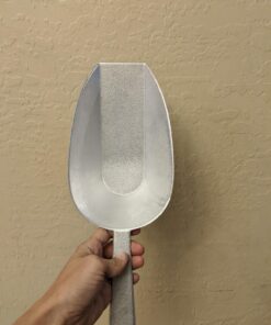 New Star Foodservice 34721 One-Piece Cast Aluminum Flat Bottom Bar Ice Flour Utility Scoop, 24-Ounce, Silver 24 71TwlM9yJeL