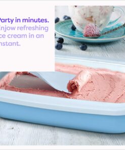 Klee 3-Piece Instant Ice Cream Maker Pan with Ice Cream Spade, Scraper and Recipes 10 71TxPN4bshL