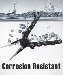 Piscifun Fishing Pliers, Saltwater Fishing Pliers with Split Ring, Fish Hook Remover, Corrosion Resistance Fly Fishing Pliers with Braid Cutters, Sheath and Lanyard, Fishing Gear Gifts for Men Black Nylon Sheath 21 71TxmE6gJcL