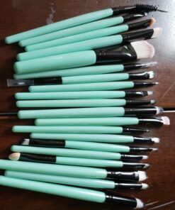 KOLIGHT® 20 Pcs Pro Makeup Set Powder Foundation Eyeshadow Eyeliner Lip Cosmetic Brushes (Black+Green) Black+Green 27 71TyHdSNysL
