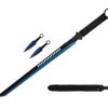 Wartech K1020-65-BL 440 Stainless Steel Full Tang Blade Ninja Hunting Machete Sword with Throwing Knives (2 Piece), 27", Blue 11 71TySxcz8L