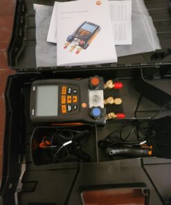 testo 550 I Digital Manifold Kit for air conditioning, refrigeration systems and heat pumps - with Bluetooth support Basic Kit 23 71Tyymu01LL