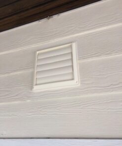 Lambro Industries, Inc.-8" White Plastic Louver Vent (Price Per Piece). Item #363W, outside dimensions are 10.875" x 10.875". 13 71U GX2ZL