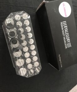 byAlegory Acrylic Eye Liner / Lip Liner Organizer & Beauty Makeup Holder | 26 Space Makeup Pencil Organization Container Storage - Clear 45 71U IGr8joL