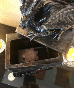 Mythical Guardian Dragon Trinket Box Statue with Hidden Book Storage Compartment for Decorative Gothic & Medieval Décor and Figurines As Jewelry Boxes or Fantasy Gifts for Office Study-Library 32 71U tAs8bJL