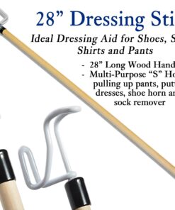 RMS Premium 7-Piece Hip Knee Replacement Kit with Leg Lifter, 19 and 32 inch Rotating Reacher Grabber, Long Handle Shoe Horn, Sock Aid, Dressing Stick, Bath Sponge - for Knee or Back Surgery Recovery 7 Piece Set 26 71U0Jm26xL