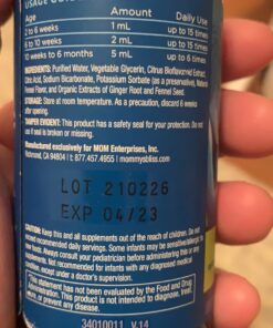 Mommy's Bliss Gripe Water Night Time, Infant Gas & Colic Relief, Gentle & Safe, 4 Weeks+, 4 FL OZ Bottle (Pack of 1) 29 71U1TNR8IZL